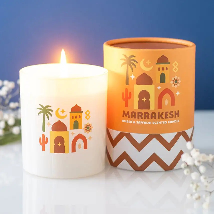 Marrakesh Amber & Saffron Scented Candle